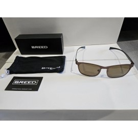 Breed New Breed Bsg034bn Halley Brown Titanium Polarized Unisex Sunglasses