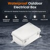 QILIPSU Waterproof Junction Box IP67 Outdoor Plastic Electrical Project Enclosure