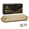 HILAKE 420H Motorcycle Chain 132 Links Non O-Ring with Connecting
