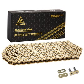 HILAKE 420H Motorcycle Chain 132 Links Non O-Ring with Connecting Master Link Heavy Duty Drive Chain for Motorcycle Bicycle Go Kart Mini Trail Bike
