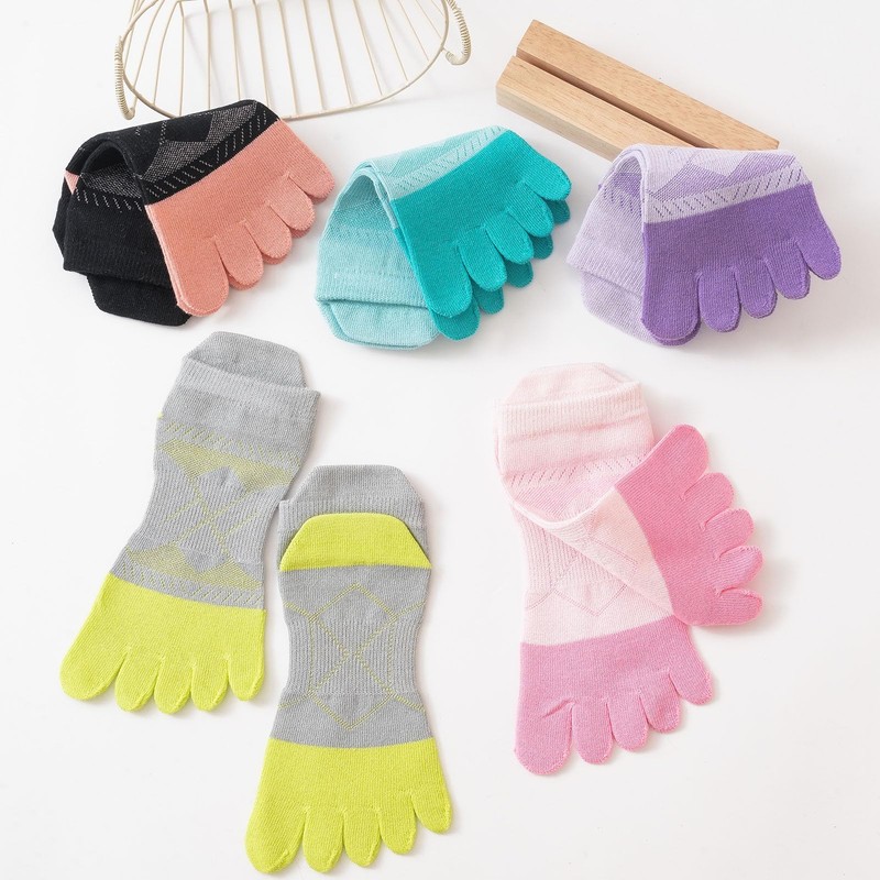 GINZIN Toe Socks Women's Trainer Socks, Breathable Five Fingers Running