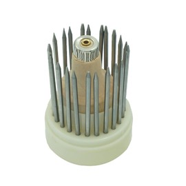 Mil-Tagane, Stone Holding Tools, Engraving, Ball Tool, Handle for Mil, Seaweed, Set of 23