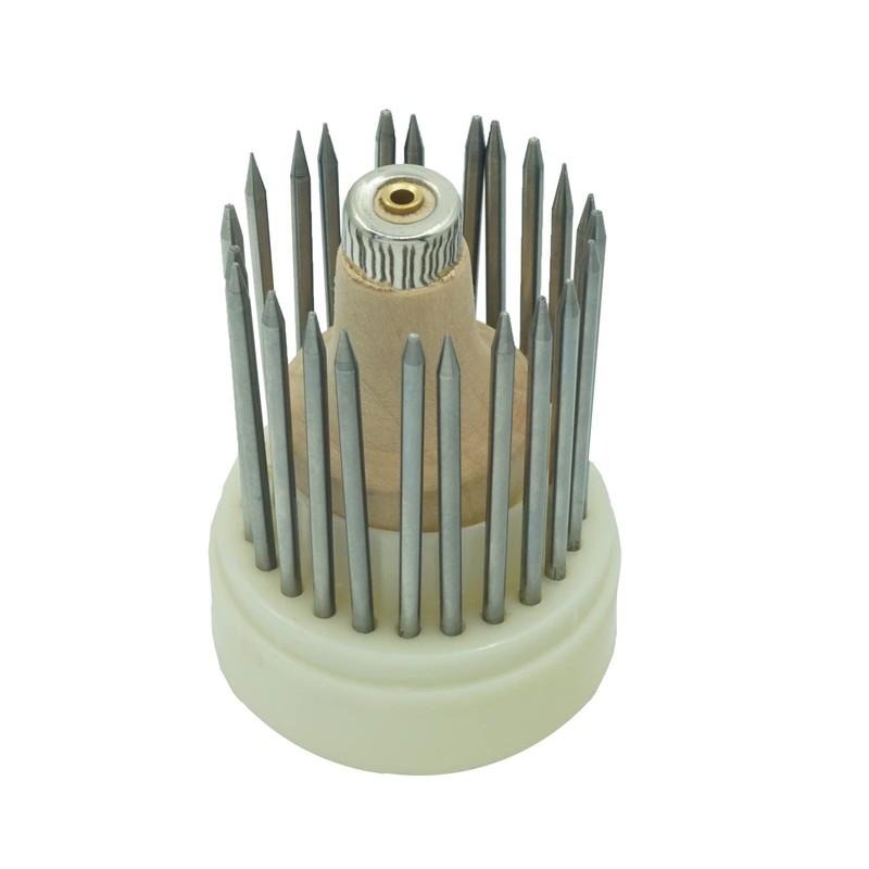 Mil-Tagane, Stone Holding Tools, Engraving, Ball Tool, Handle for Mil,