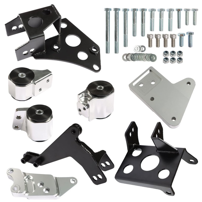 labwork K-Series Engine Mount Bracket Kit Replacement for Honda Civic