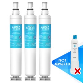 AQUACREST 4396701 Refrigerator Water Filter, Replacement for Whirlpool 4396701, 4396702, EDR6D1, EveryDrop Filter 6, Kenmore 9915, 46-9915, 3 Pack