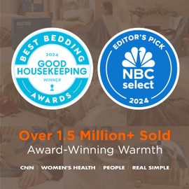 Bedsure Electric Blanket Full Size - Soft Flannel Heated Blanket, Fast Heating with 10 Time Settings & 6 Heat Settings, Warm Gift for Grandma (72x84 inches, Olive Green)