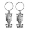 iplusmile 2pcs Race Car Keychains Zinc Alloy Pendant Stylish Car