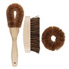 Natural Elements Eco-Friendly Coconut Cleaning Brush Set, 3 Pieces, Display