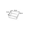 ok Organiser System Expandable Robust Plastic (PP), 8 x 8