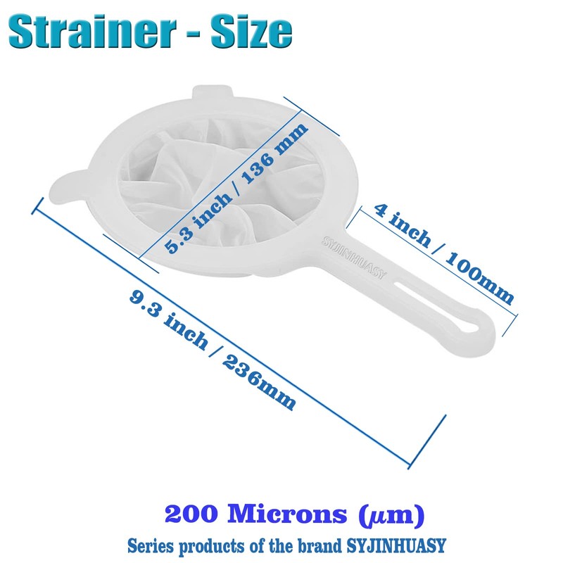 Kitchen Ultra-Fine Nylon Mesh Strainer Food Yogurt Mesh Sieve Plastic