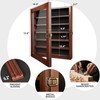 DecoWoodo Knife Display Case for Wall, Lockable Pocket Knife Display
