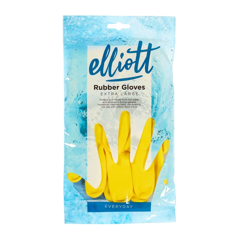Elliott Household Cleaning Gloves, Latex Washing Up Gloves with extra