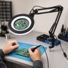 10X USB LED Magnifying Lamp with Clamp, 72 LEDs, Short