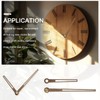 QUARKZMAN Set of 5 Wooden Clock Hands, Walnut Wood Clock