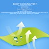 LiebeWH Body Cooling Vest Polyester Cooling Jacket 3 Speed Mode
