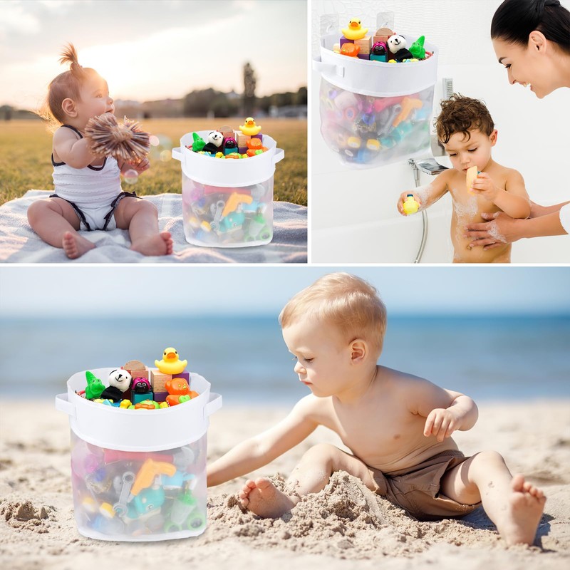 Maxmoc Bath Toy Storage, Wall-Mounted Bath Toy Storage (Style 1)