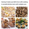 BAOPUSHIDAJILI 2Pcs Stainless Steel Escargot Plates with 12 Compartment Holes