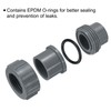 sourcing map 6 Pcs 3/4" Union PVC Coupling Pipe Fitting