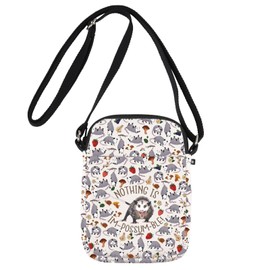 JNIAP Opossum Crossbody Bag Possum Gift Opossums Lover Shoulder Bag Possums Mom Gift (Nothing is cb)