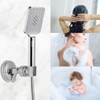 Heizi Shower Head Holder Angle Adjustable Shower Hooks Set of