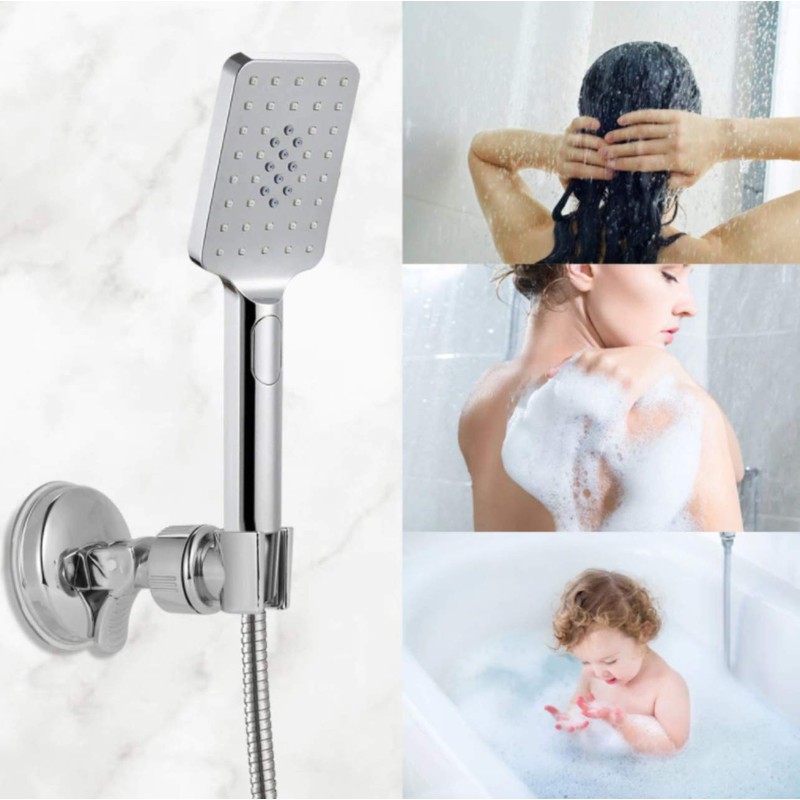Heizi Shower Head Holder Angle Adjustable Shower Hooks Set of