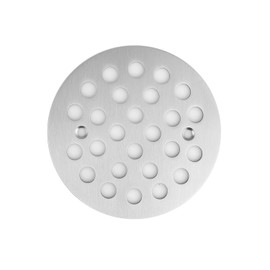 Poyde 4-1/4 Inch Screw-in Round Floor Drain Cover Replacement Shower Drainer Grates (Brushed Nickel)