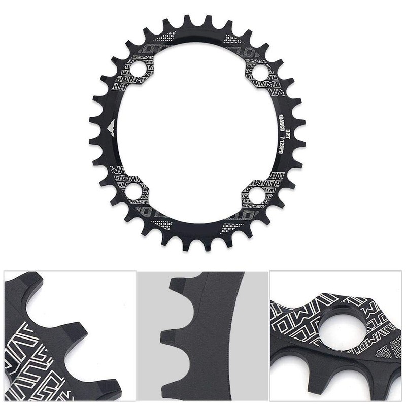 Topiky Bicycle Chainring, Aluminium Alloy Bicycle Oval Sprocket with Unique