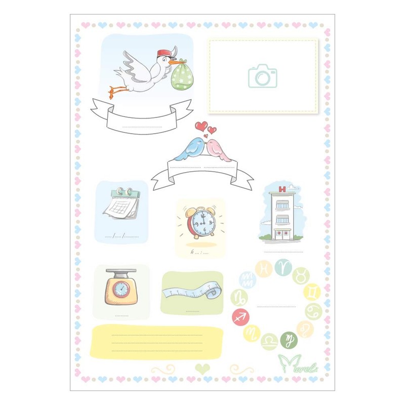 Newborn Baby First Memories Box Gift Pink Shoes