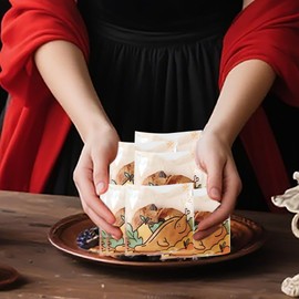 XVYLFZNP 100pcs Thanksgiving Cookie Treat Bags Autumn Turkey Cellophane Treat Bags Fall Self Adhesive Pumpkin Plastic Candy Bag For Holiday Thanksgiving Goodies Wrapping Party Favor