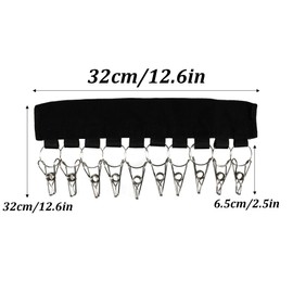 Septe 2Pcs Hat Organizer for Hanger Hat Rack for Baseball Caps Hat Racks Holder 10 Hat Storage Clips for hanging and display (Black)