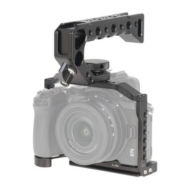 FOTGA Camera Cage and Top Handle Kit for Nikon Z50 Camera, Aluminium Alloy Video Vlogging Camera Cage Rig, with Quick Release Plate Compatible with Arca Swiss Standard Tripod Head