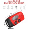 iRonsnow Solar Hand Crank Weather Radio AM/FM NOAA, LED, SOS,