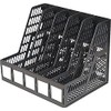 Advantus 34092 Literature File, Five Slots, Black