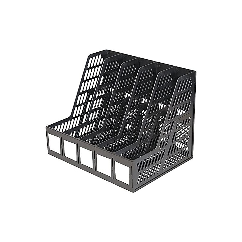 Advantus 34092 Literature File, Five Slots, Black