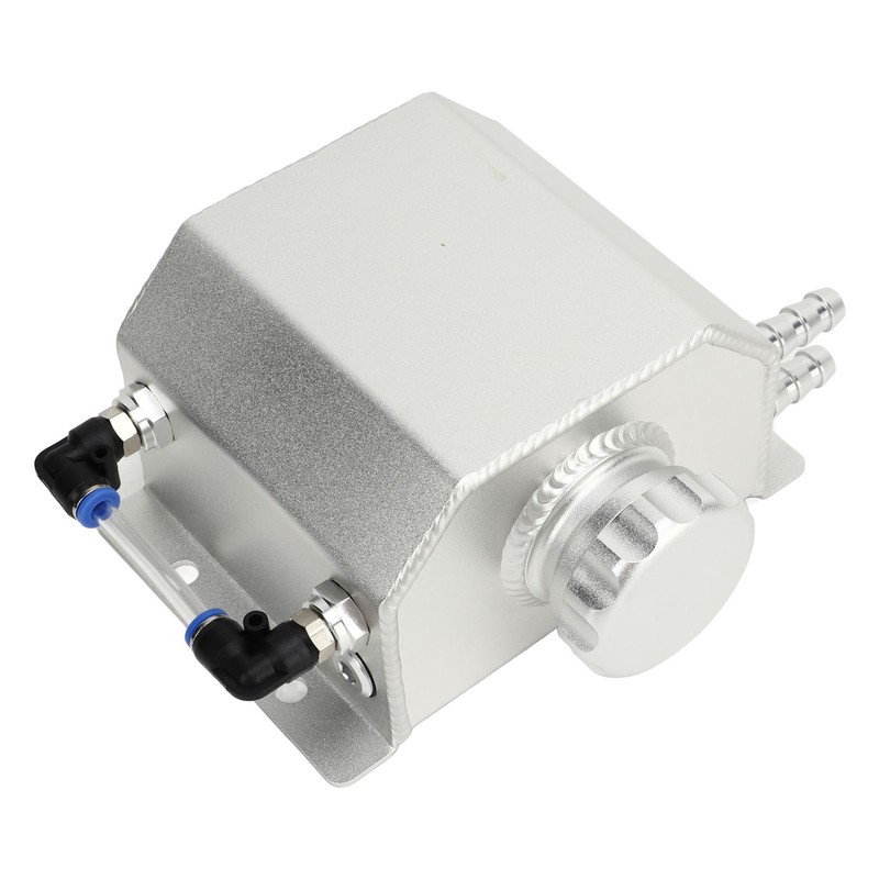 Universal Engine Coolant Expansion Tank 1L Aluminum Alloy Overflow Reservoir