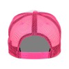 Lids Blank Basic Foam Trucker Adjustable Snapback Hat, White/Neon Pink,