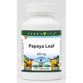Papaya Leaf - 450 mg (100 Capsules, ZIN: 511015) - 3 Pack