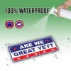 Magnetic Sticker are We Great Yet US Flag Magnet Sticker