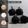 Pack of 4 Shower Puff Bath Sponge - Extra Soft