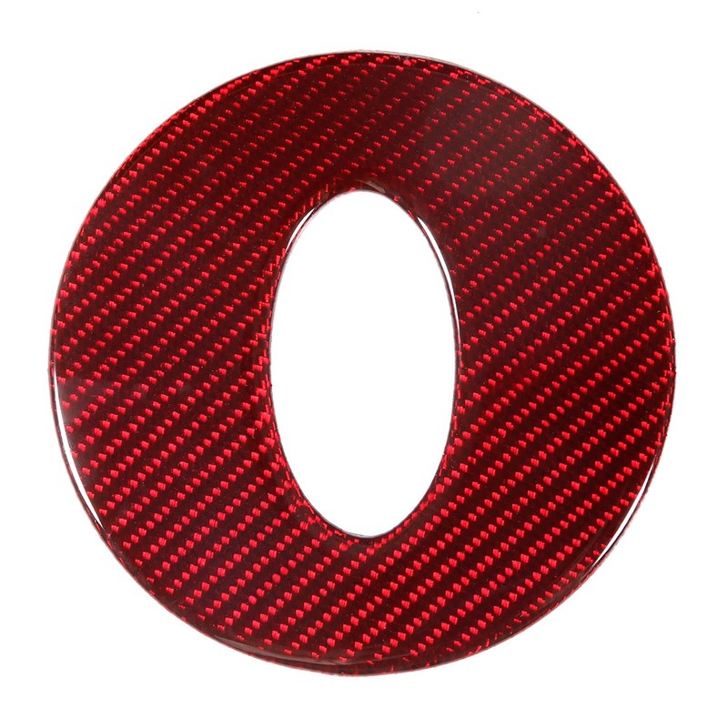 Left Hand Drive Carbon Fiber Interior Steering Wheel Sticker Trim