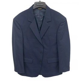 Executive Apparel New Men's Executive Apparel Navy Blue Blazer Suit Coat Two Button Front 42R