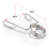 ISOGYM Spring Barbell Collars 50mm (Pair) Silver Chrome Clips Clamps