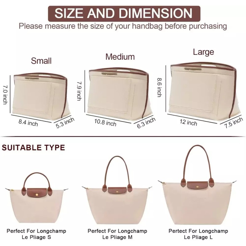 _Longchamp 도이아푸오스 펠트 지갑 정리함 롱샴 르 플리지 S 가방