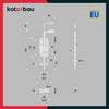 KOTARBAU® Garage Door Bolt Bolt Galvanised Silver with Rubber Handle