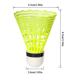 FYSL Badminton Balls Pack of 12 Shuttlecock Nylon Shuttlecocks Premium Shuttlecock Balls, Badminton Shuttlecocks for Outdoor Indoor Sports Activities