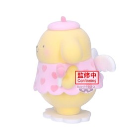 Banpresto - Figura de colección - Sanrio Characters, Fluffy Puffy Mine Vol. 1 - Pompompurin - Estatuilla de 4 Pulgadas, Figura Decorativa tierna para 