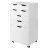 Winsome Halifax Bins and Drawers Multi Storage Tall Mobile Cabinet
