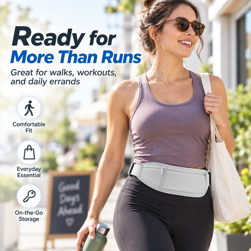 Running Waist Bag for Phone Carry – Lightweight Waterproof Nylon