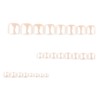 Chrome Press on Toenails‌ Short Square Fake Toe Nails with