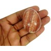 Harmonize Natural Peach Jasper Stone Carved Egg Reiki Healing Crystal